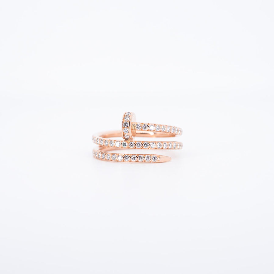vrcarHIT 7449 24/09/25 Cartier Juste un Clou ring, double, half-paved pg JEM513 22/10/2022 กล่องและการ์ด 52 #T3