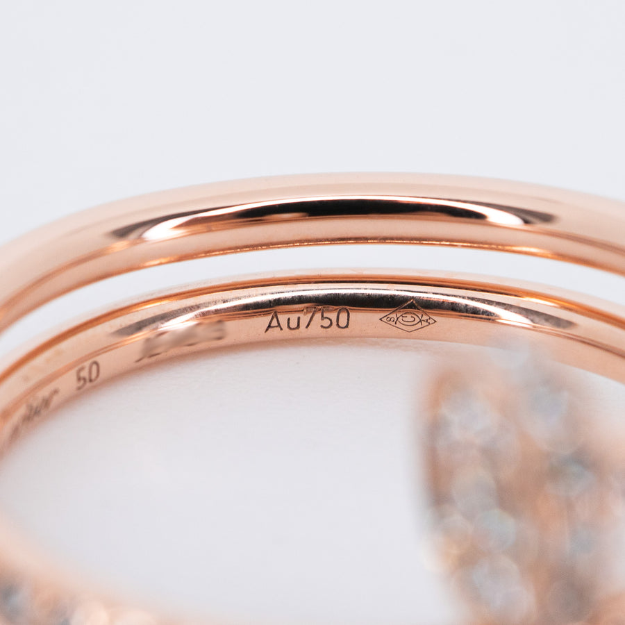 vrcarHIT 7449 24/09/25 Cartier Juste un Clou ring, double, half-paved pg JEM513 22/10/2022 กล่องและการ์ด 52 #T3