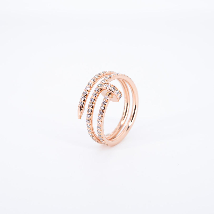 vrcarHIT 7449 24/09/25 Cartier Juste un Clou ring, double, half-paved pg JEM513 22/10/2022 กล่องและการ์ด 52 #T3