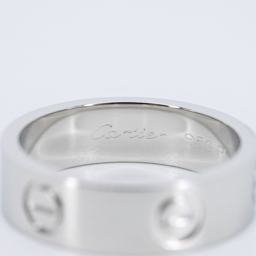 15/09/25 vrca 0966 Sasathorn Sea Cartier Love Ring pt950 M96917 การ์ด 53 #T4