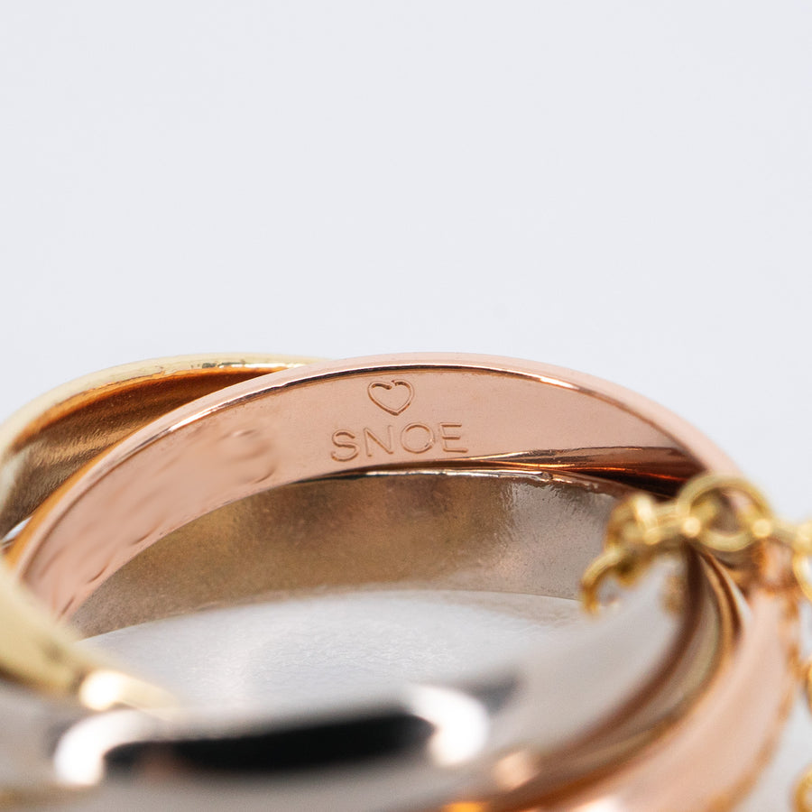 vrcanlim 7431 Cartier Trinity Necklace 3color GZ6519 กล่องและการ์ด 44cm. #T4