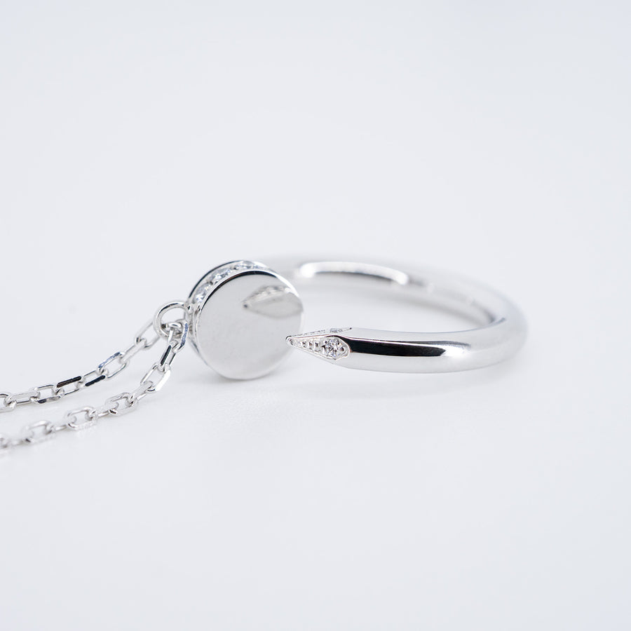 vrcanl 7442 22/09/25 Cartier Juste un Clou pendant, diamonds wg NKU030 19/06/2022 กล่องและการ์ด #T3