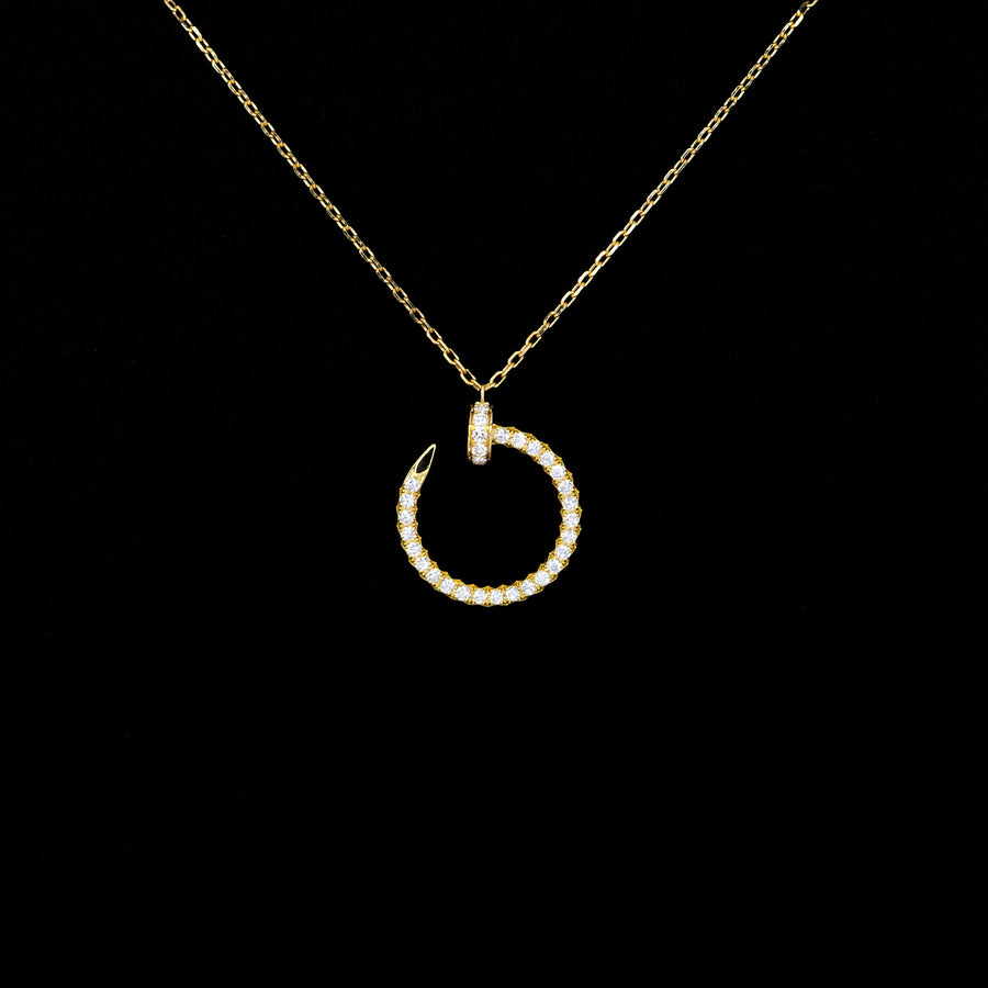 vrcanl 7459 24/09/25 Cartier Juste un Clou pendant, Full diamonds yg 2021 กล่องและการ์ด #T3