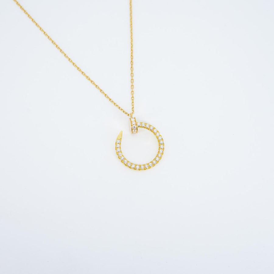 vrcanl 7459 24/09/25 Cartier Juste un Clou pendant, Full diamonds yg 2021 กล่องและการ์ด #T3