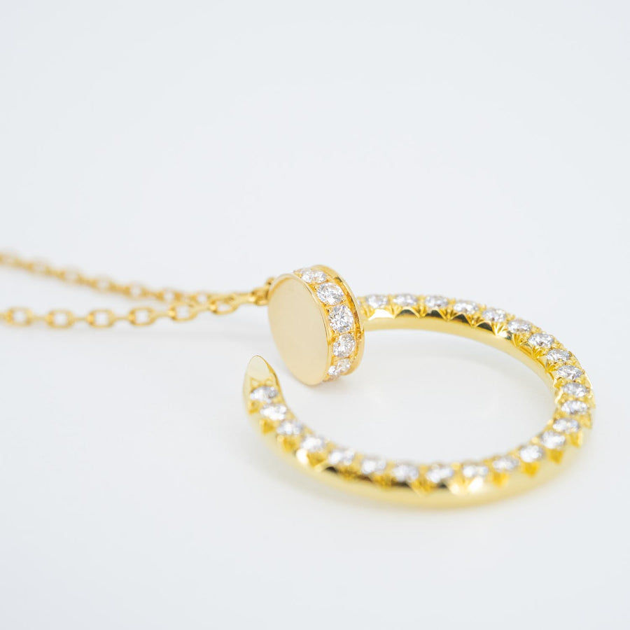 vrcanl 7459 24/09/25 Cartier Juste un Clou pendant, Full diamonds yg 2021 กล่องและการ์ด #T3