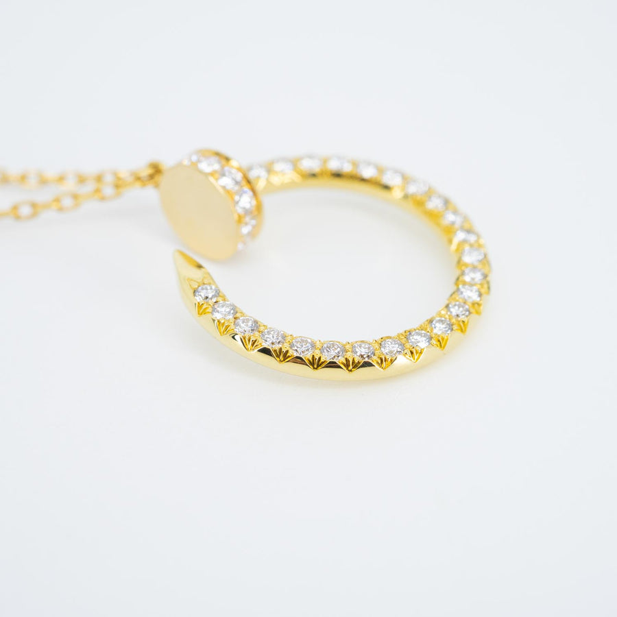 vrcanl 7459 24/09/25 Cartier Juste un Clou pendant, Full diamonds yg 2021 กล่องและการ์ด #T3