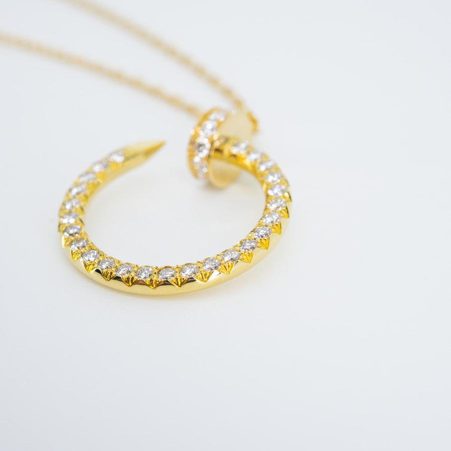 vrcanl 7459 24/09/25 Cartier Juste un Clou pendant, Full diamonds yg 2021 กล่องและการ์ด #T3