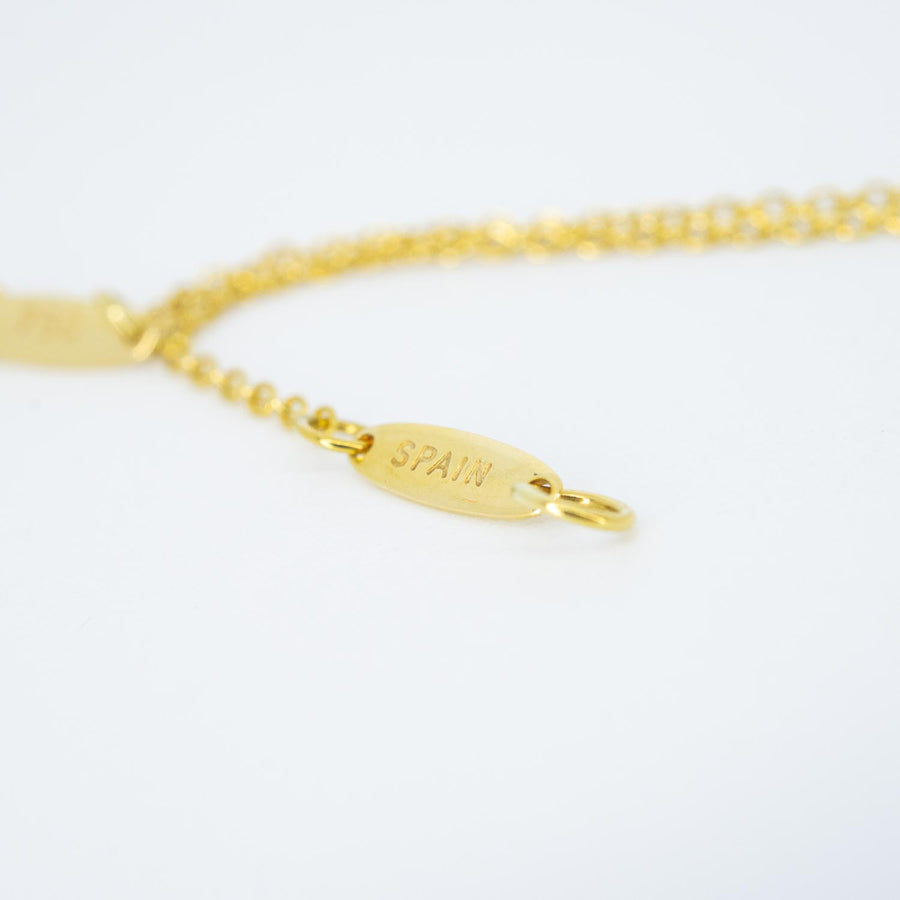vrtinlim 7427 Tiffany &amp; Co. Elsa Peretti Open Heart pendent and Necklace yg ชนกล่อง 40.5cm. #T4