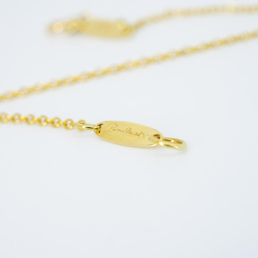 vrtinlim 7427 Tiffany &amp; Co. Elsa Peretti Open Heart pendent and Necklace yg ชนกล่อง 40.5cm. #T4
