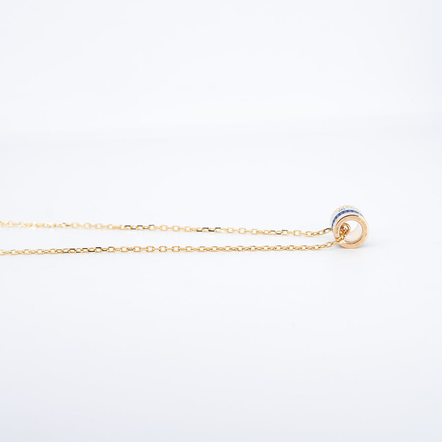 vrbonl 7424 Boucheron Quatre Blue Edition Mini Ring Pendant, Diamond 3color R94369 กล่องและการ์ด 37.5/42/45cm. #T3