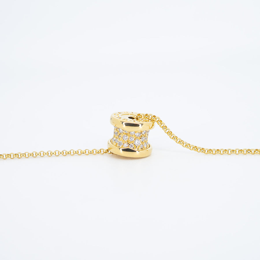 vrbvnlimt 7454 24/09/25 Bvlgari B.zero1 mini necklace with Pavé diamonds yg 2021 กล่องและการ์ด #T3