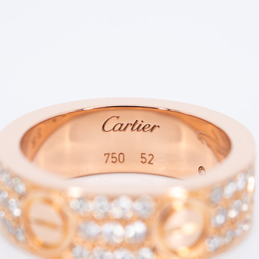 vrcarHIT 7441 22/09/25 Cartier Love ring รุ่น classic ปู pg PE3486 18 MAR 2016 กล่องและการ์ด 52 #T3