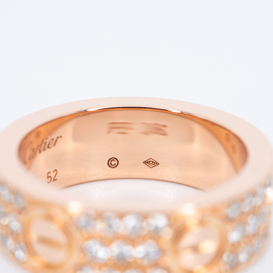 vrcarHIT 7441 22/09/25 Cartier Love ring รุ่น classic ปู pg PE3486 18 MAR 2016 กล่องและการ์ด 52 #T3