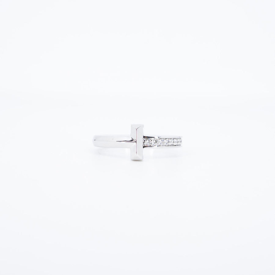 22/09/25 vrti 0971 Tanya Tiffany &amp; Co. Tiffany T T1 Ring with Diamonds wg กล่อง 50 #T3