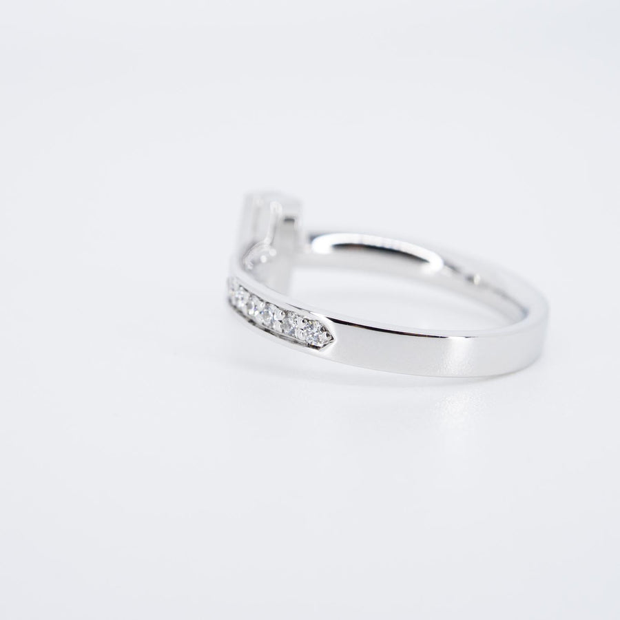 22/09/25 vrti 0971 Tanya Tiffany &amp; Co. Tiffany T T1 Ring with Diamonds wg กล่อง 50 #T3