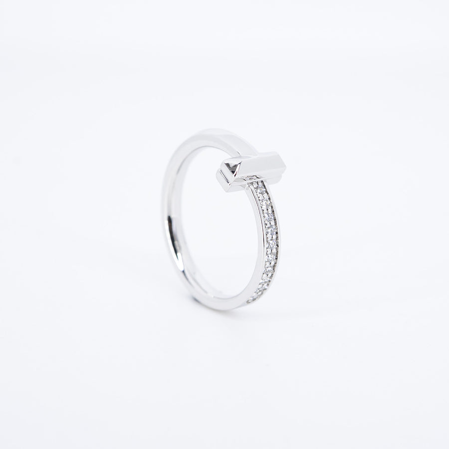 22/09/25 vrti 0971 Tanya Tiffany &amp; Co. Tiffany T T1 Ring with Diamonds wg กล่อง 50 #T3