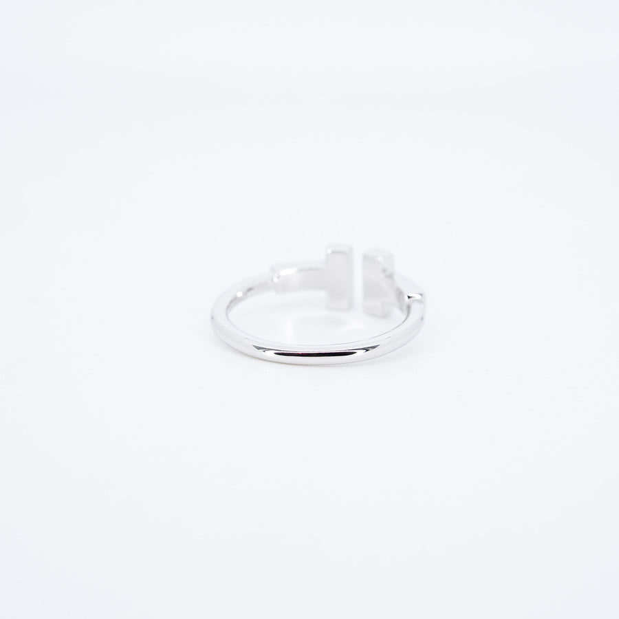 **ถือเค natsu **22/09/25 vrti 0970 Tanya Tiffany &amp; Co. Tiffany T diamond Wire Ring wg กล่อง 47 #T3