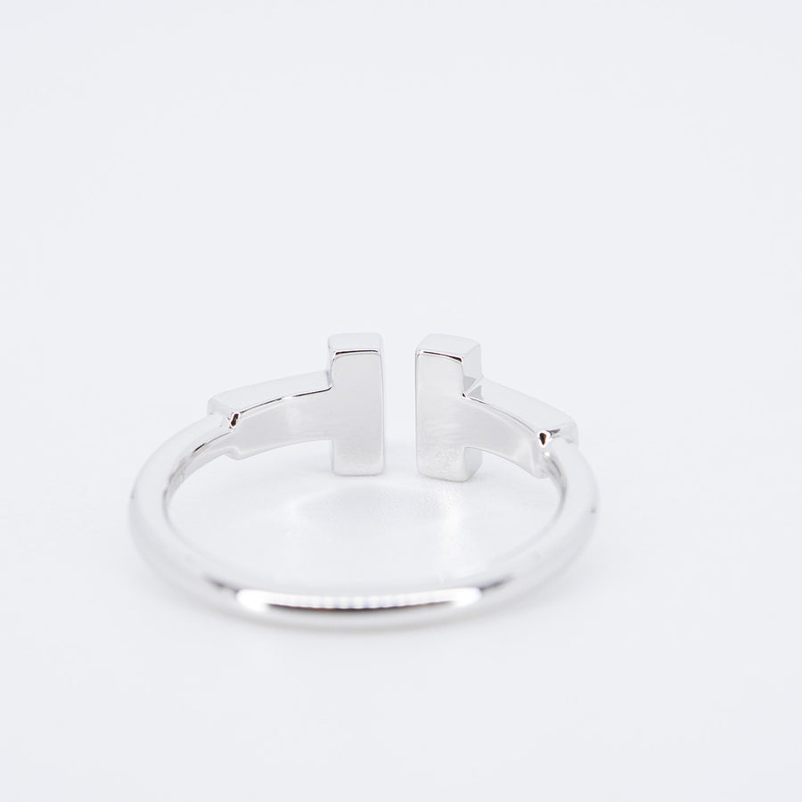 **ถือเค natsu **22/09/25 vrti 0970 Tanya Tiffany &amp; Co. Tiffany T diamond Wire Ring wg กล่อง 47 #T3