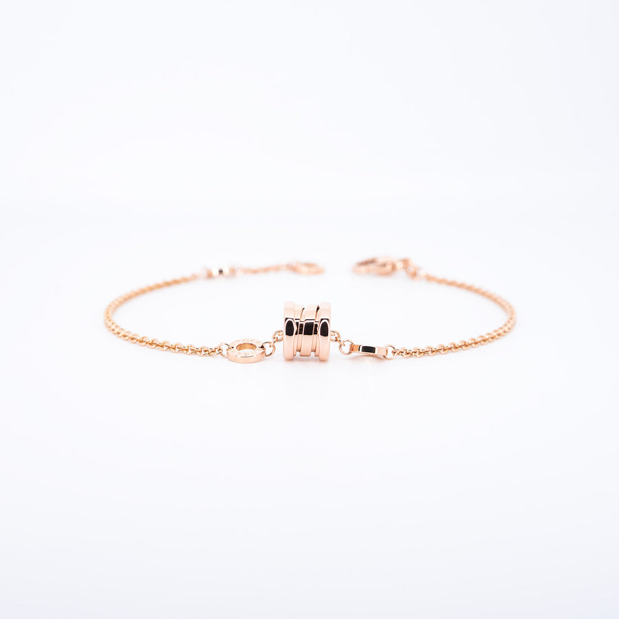 สร้อยข้อมือ Bvlgari B.zero1 mini bracelet 18K Rose Gold Size 17-19cm.# (Used) #vrbvb 7474