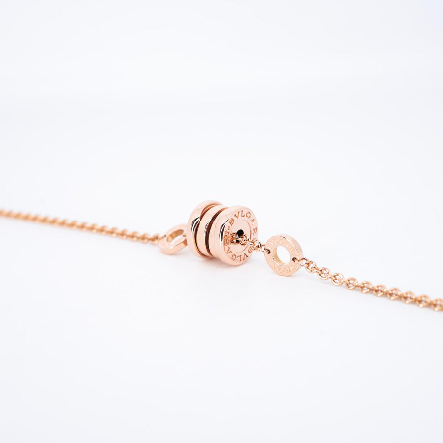 สร้อยข้อมือ Bvlgari B.zero1 mini bracelet 18K Rose Gold Size 17-19cm.# (Used) #vrbvb 7474