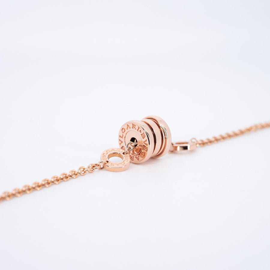 สร้อยข้อมือ Bvlgari B.zero1 mini bracelet 18K Rose Gold Size 17-19cm.# (Used) #vrbvb 7474