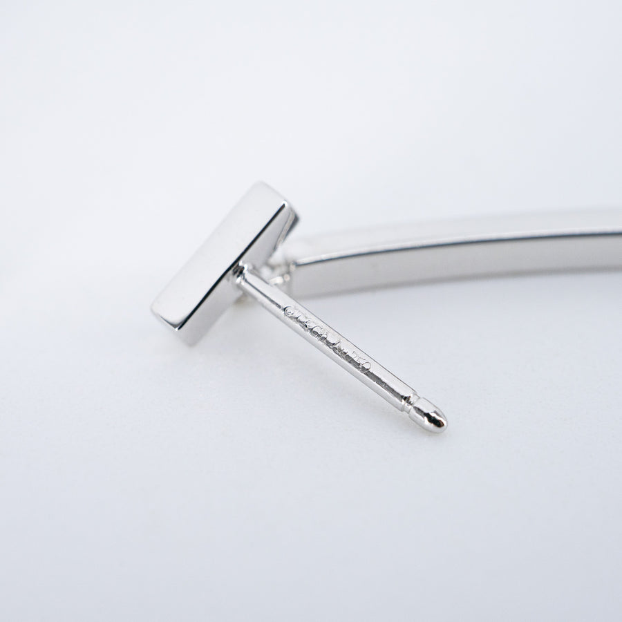 ต่างหู Tiffany & Co. Tiffany T Diamond Bar Earrings 18K White Gold (Used) #vrtieimt 7478