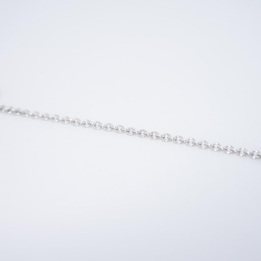 สร้อยข้อมือ Tiffany & Co. Tiffany T Smile Bracelet in White Gold with Diamonds 18K White Gold Size 17cm.# (Used) #vrtibimt 7479