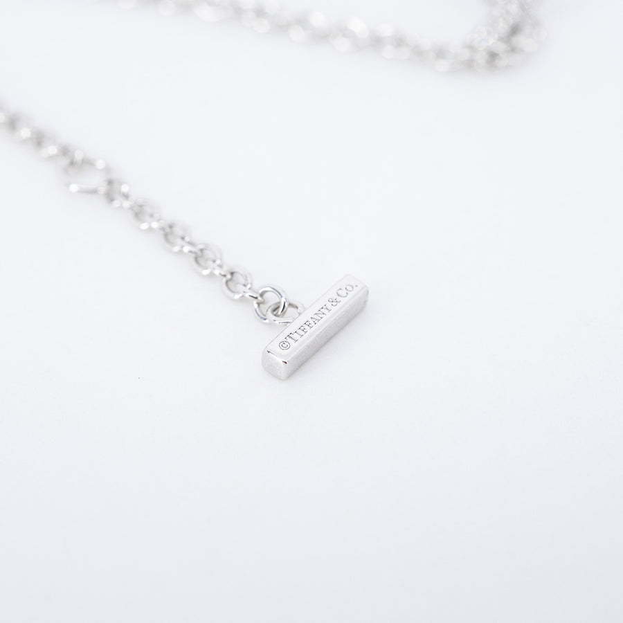 สร้อยข้อมือ Tiffany & Co. Tiffany T Smile Bracelet in White Gold with Diamonds 18K White Gold Size 17cm.# (Used) #vrtibimt 7479