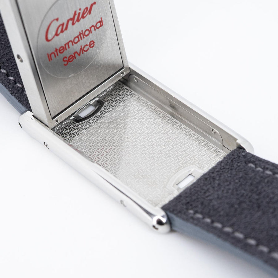 Dear 26/09/25 vrcaHIT 0975 Bombซื้อเอง Cartier Tank Basculante Manual Winding Ref.2390 ss ใบServiceไทย #TU