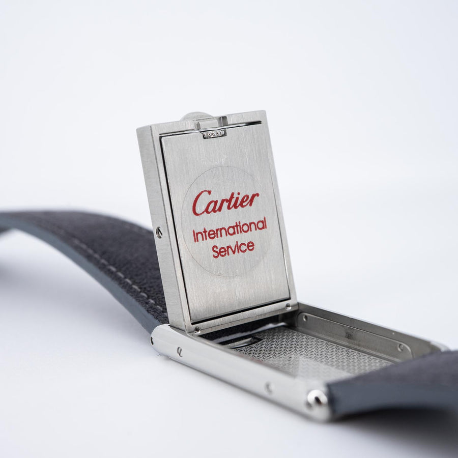 Dear 26/09/25 vrcaHIT 0975 Bombซื้อเอง Cartier Tank Basculante Manual Winding Ref.2390 ss ใบServiceไทย #TU