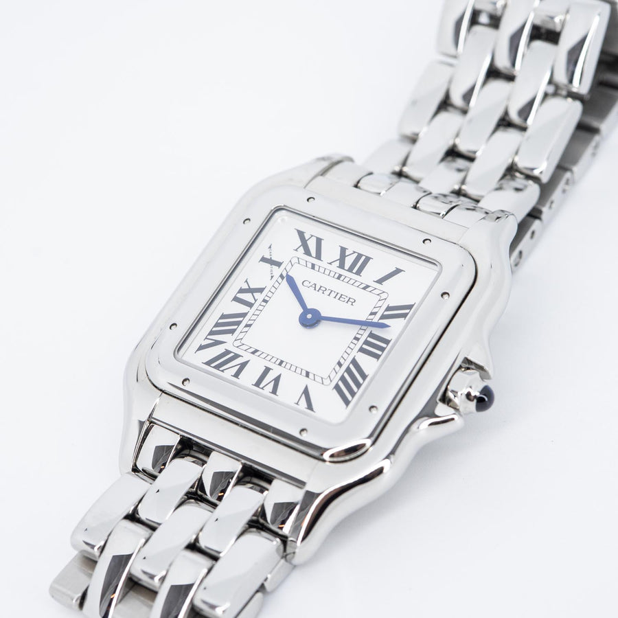 นาฬิกา Cartier Panthere de Cartier watch, large model, quartz movement Stainless Steel Size L (31 mm. x 42 mm.)# (Used) #vrcaw 7485