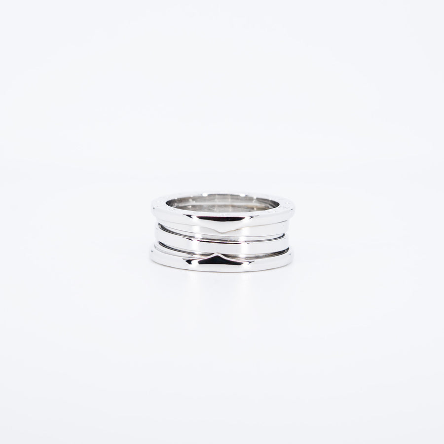 แหวน Bvlgari B.zero1 2band Ring 18K White Gold Size 57# (Used) #vrbvrimt 7466