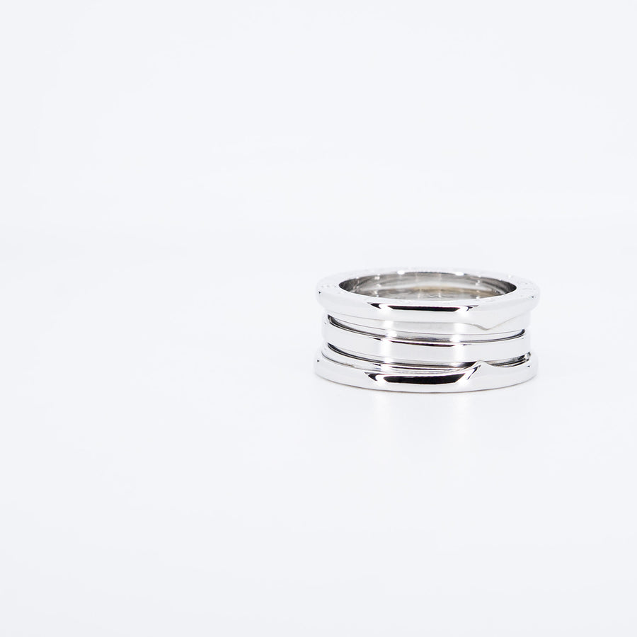 แหวน Bvlgari B.zero1 2band Ring 18K White Gold Size 57# (Used) #vrbvrimt 7466