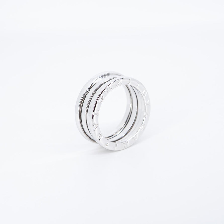 แหวน Bvlgari B.zero1 2band Ring 18K White Gold Size 57# (Used) #vrbvrimt 7466