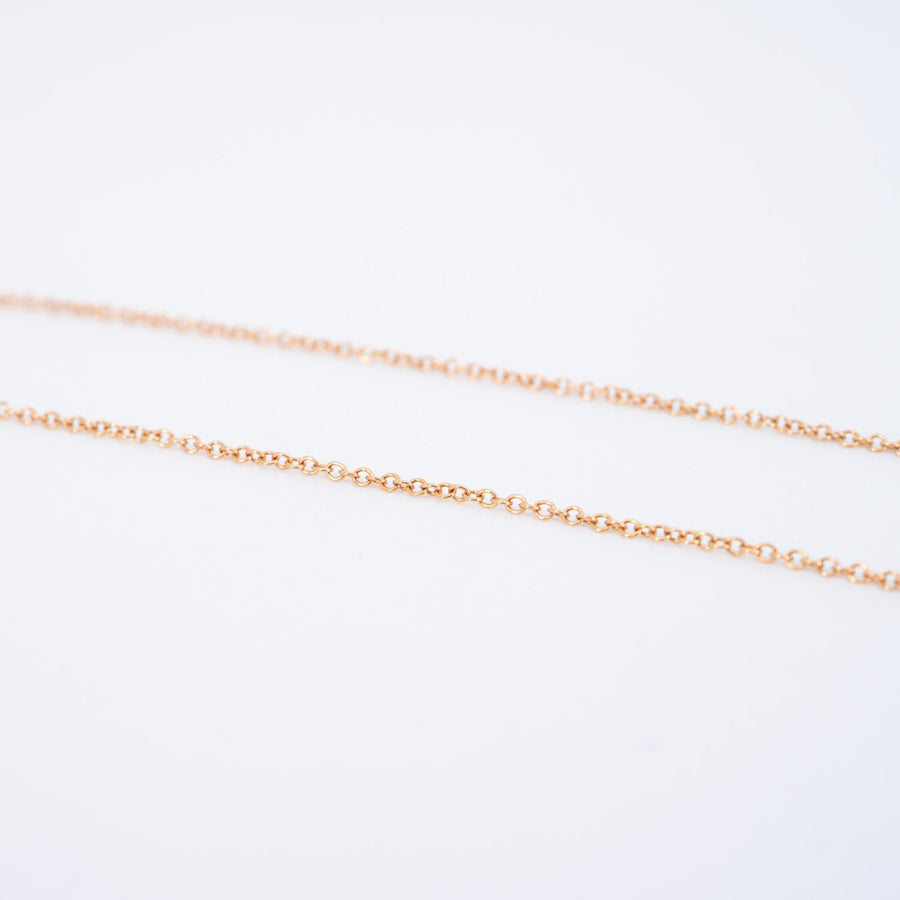 สร้อยและจี้ Tiffany & Co. Tiffany T Smile Pendant, Large 18K Rose Gold Size 40-45cm.# (Used) #vrtinlimt 7468