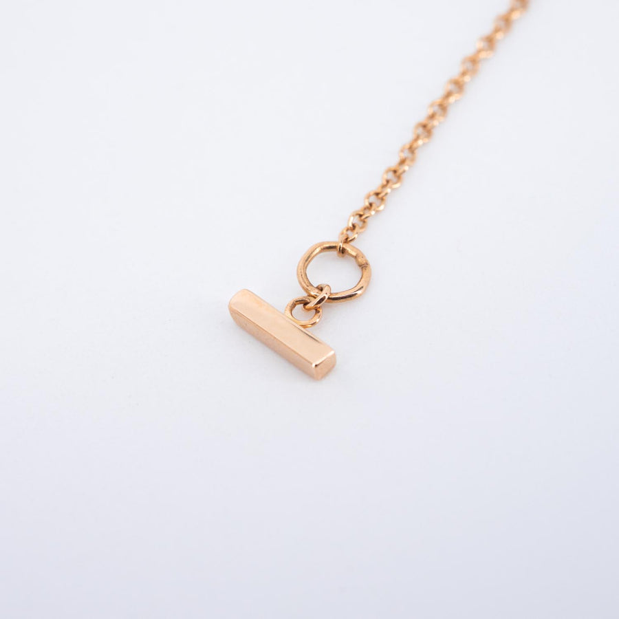 สร้อยและจี้ Tiffany & Co. Tiffany T Smile Pendant, Large 18K Rose Gold Size 40-45cm.# (Used) #vrtinlimt 7468