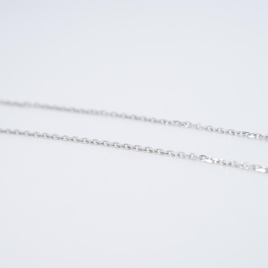 สร้อยและจี้ Cartier C de Cartier necklace with diamond 0.34ct H VVS2 White Gold Size 37.5 cm.# (Used) #vrca 0976