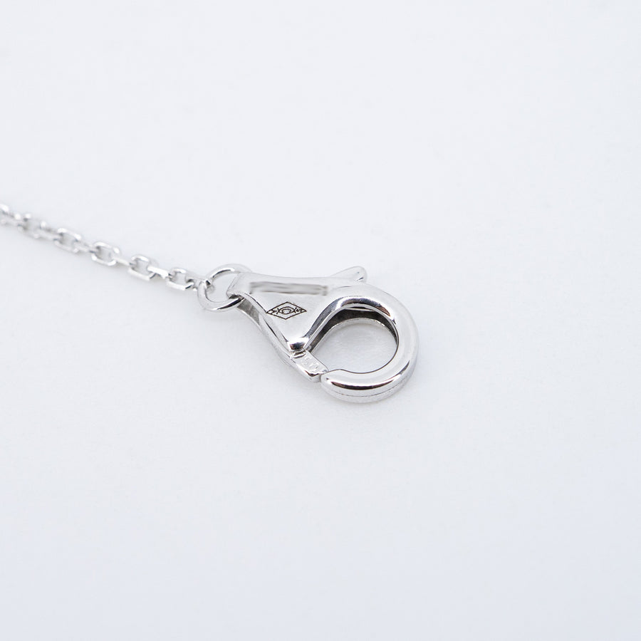 สร้อยและจี้ Cartier C de Cartier necklace with diamond 0.34ct H VVS2 White Gold Size 37.5 cm.# (Used) #vrca 0976