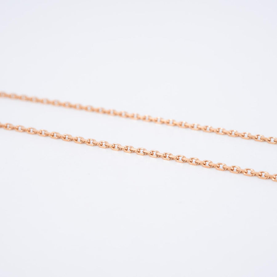 สร้อยและจี้ Van Cleef & Arpels Vintage Alhambra pendant, Mother-of-pearl 18K Rose Gold Size 36-40cm.# (Used) #vrvanl 7465