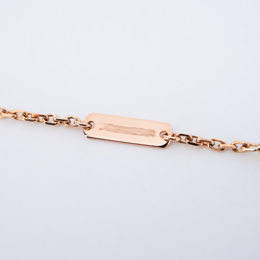 สร้อยและจี้ Van Cleef & Arpels Vintage Alhambra pendant, Mother-of-pearl 18K Rose Gold Size 36-40cm.# (Used) #vrvanl 7465