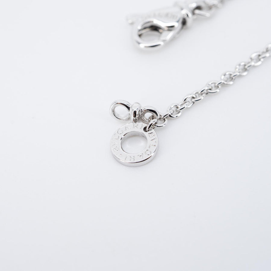 สร้อยและจี้ Bvlgari B.zero1 necklace and pendant 18K White Gold Size 48cm.# (Used) #vrbvnlimt 7464