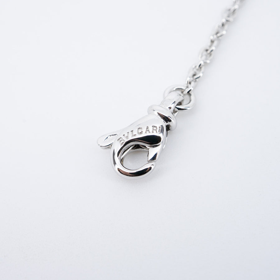 สร้อยและจี้ Bvlgari B.zero1 necklace and pendant 18K White Gold Size 48cm.# (Used) #vrbvnlimt 7464