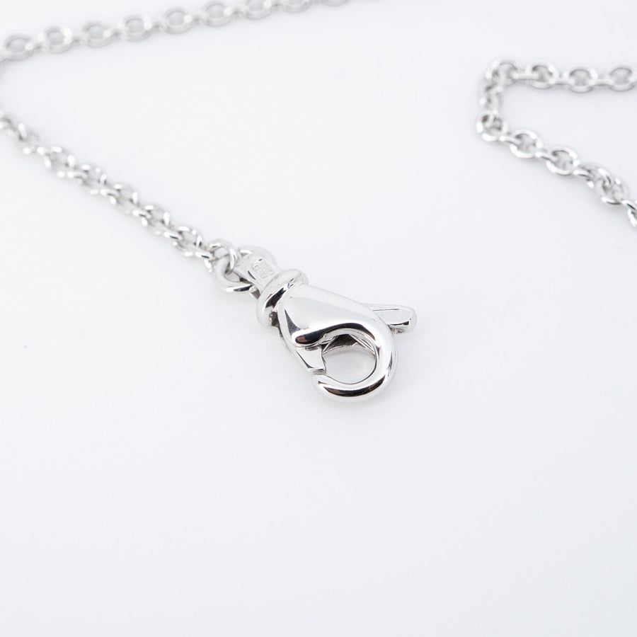 สร้อยและจี้ Bvlgari B.zero1 necklace and pendant 18K White Gold Size 48cm.# (Used) #vrbvnlimt 7464