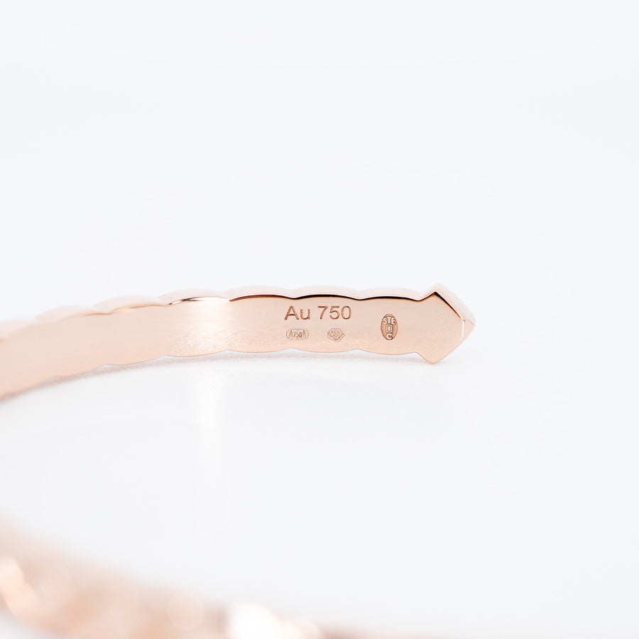 กำไลข้อมือ Chanel Coco Crush Cuff Bracelets Beige Gold Size S (16cm.)# (Used) #vrchb 7496