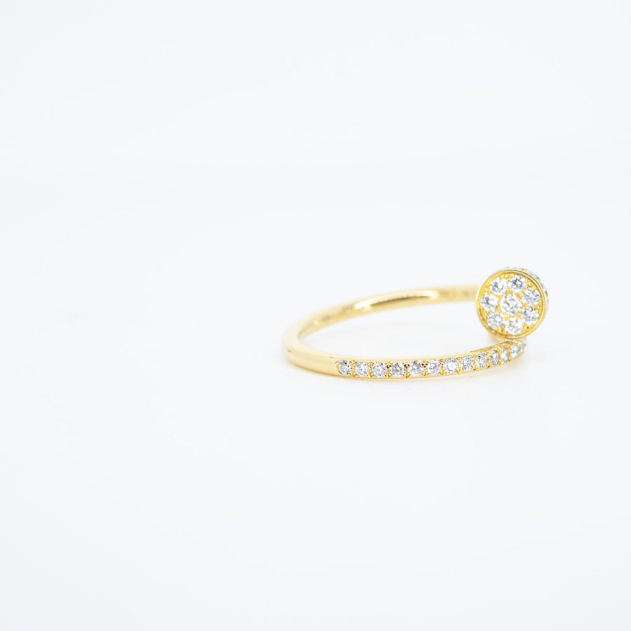 แหวน Cartier Juste un Clou ring, small model, diamonds 18K Yellow Gold Size 53# (Used) #vrcarimt 7487