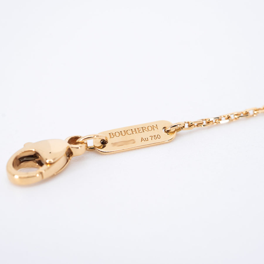 สร้อยและจี้ Boucheron Quatre Classique Pendant, XS motif 3Colors Size 36-44cm.# (Used) #vrbonl 7490