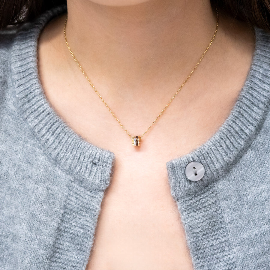 สร้อยและจี้ Boucheron Quatre Classique Pendant, XS motif 3Colors Size 36-44cm.# (Used) #vrbonl 7490