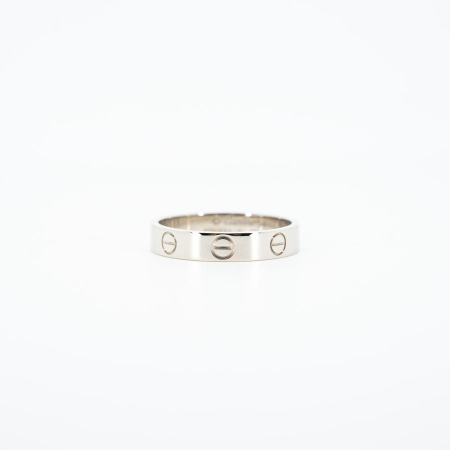 แหวน Cartier Love band 18K White Gold Size 54# (Used) #vrcarimt 7491