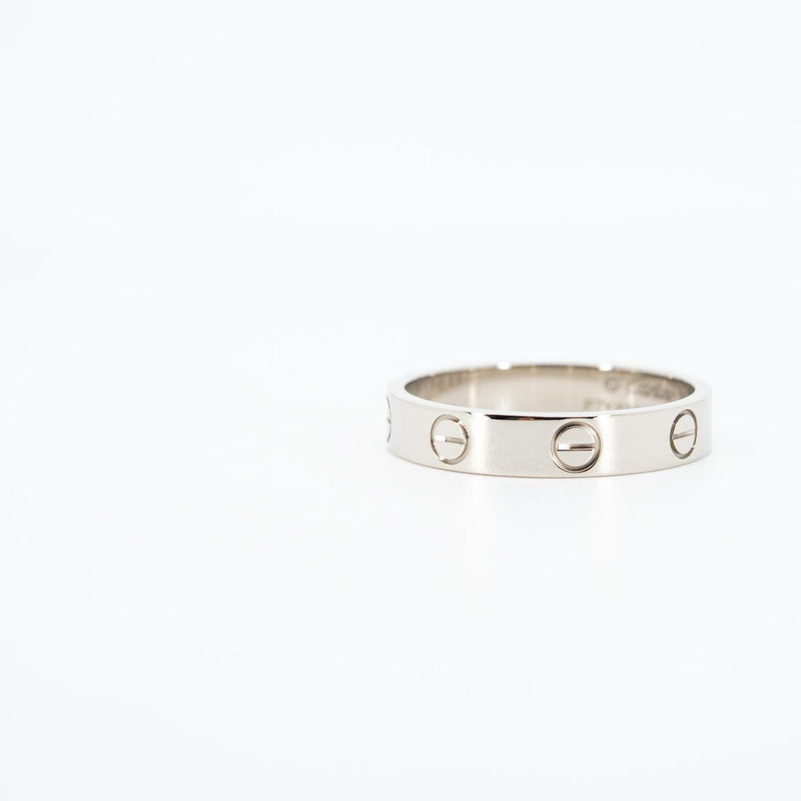 แหวน Cartier Love band 18K White Gold Size 54# (Used) #vrcarimt 7491