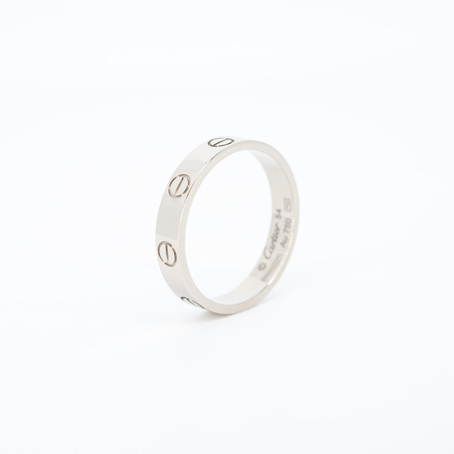แหวน Cartier Love band 18K White Gold Size 54# (Used) #vrcarimt 7491
